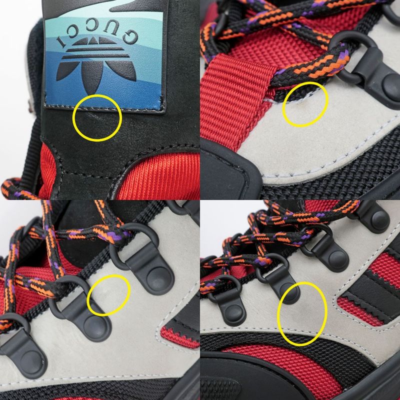 Gucci Adidas Collaboration High Cut Sneakers Size 7 1 2 Black — view 9