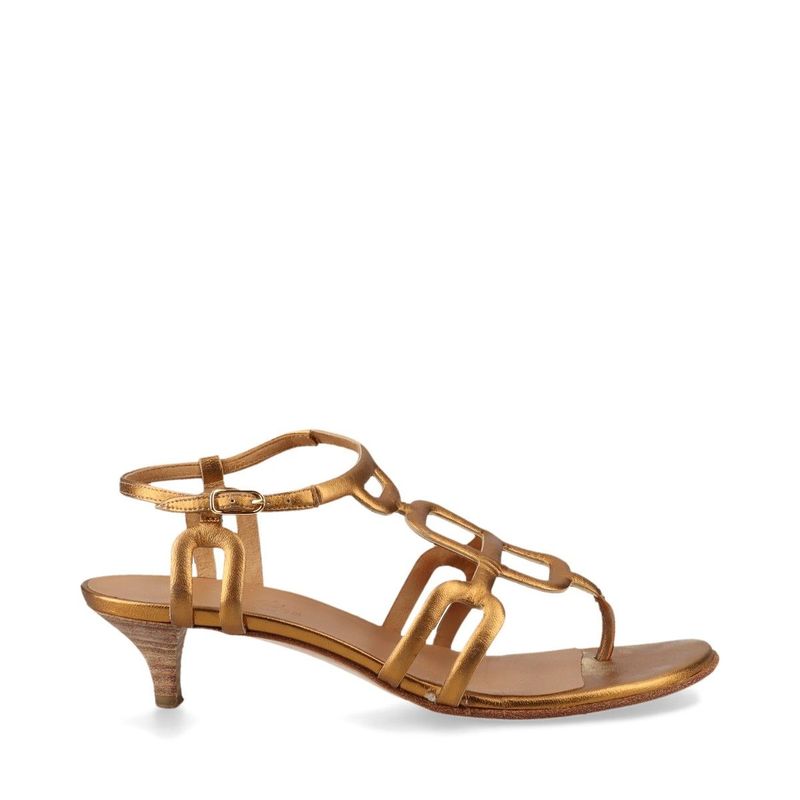 Hermes Leather Belt Sandals 36 — view 4