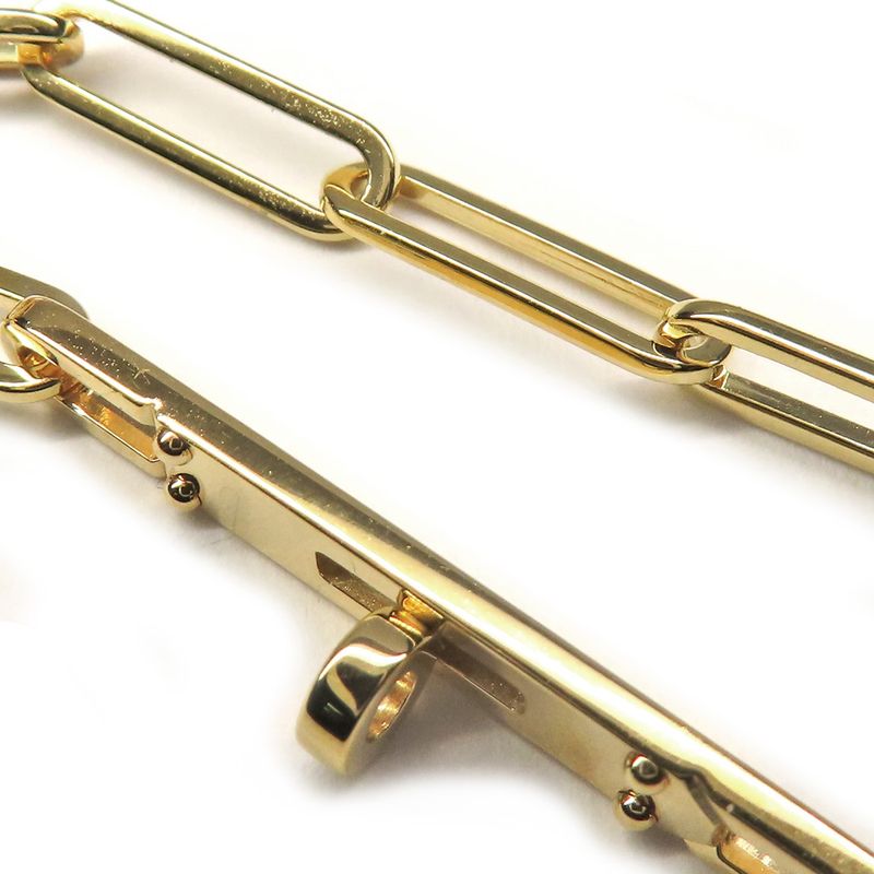 Hermes Earrings Kelly Chaine AU 750 18K Yellow Gold Pair — view 6