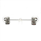 Dior Rhinestone Silver Earrings — view 2