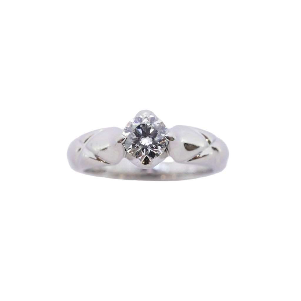 Chanel Ring Quilted Platinum Diamond — view 2