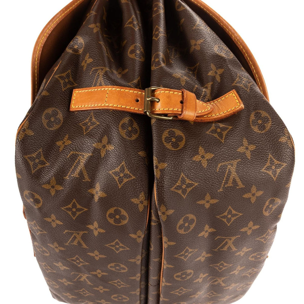 Louis Vuitton Saumur Brown Monogram Canvas Shoulder Bag — view 8