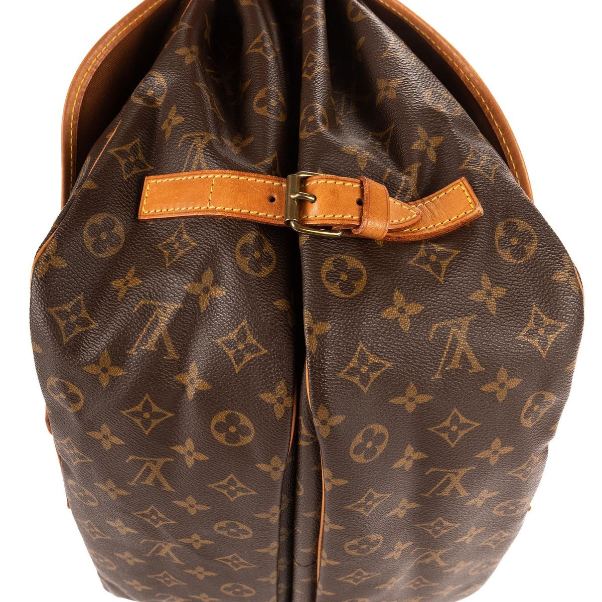 Louis Vuitton Saumur Brown Monogram Canvas Shoulder Bag — view 8