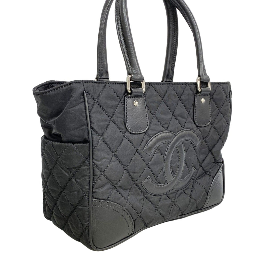 Chanel Tote Paris New York Nylon Black Silver — view 2