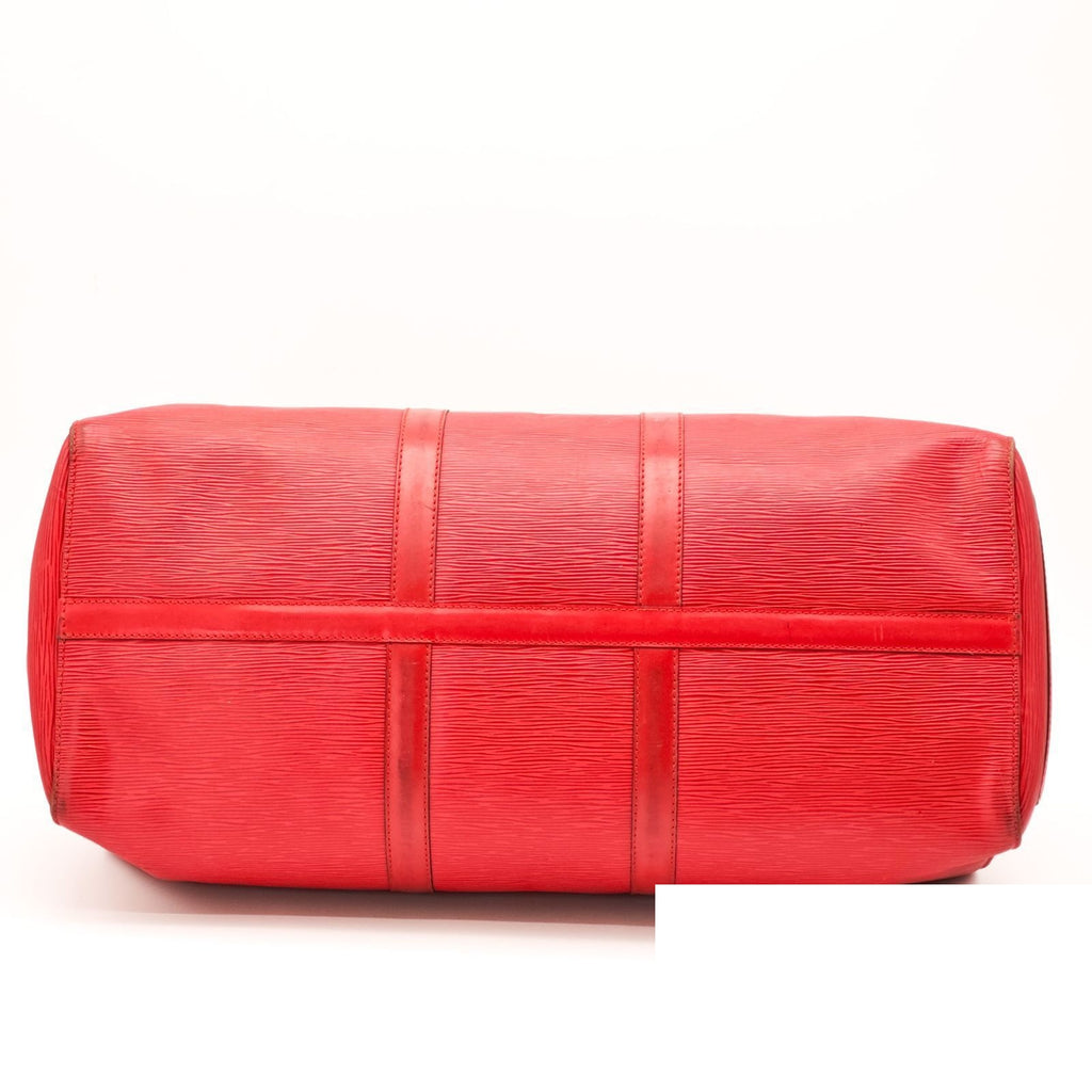 Louis Vuitton Epi Keepall 50 Boston Bag Red Padlock — view 6