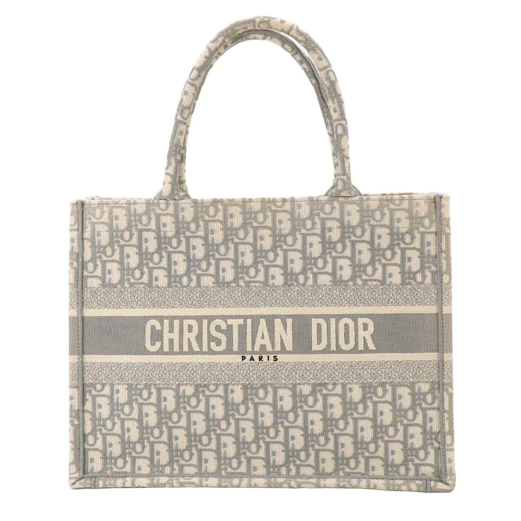 Dior Oblique Book Tote Canvas Gray