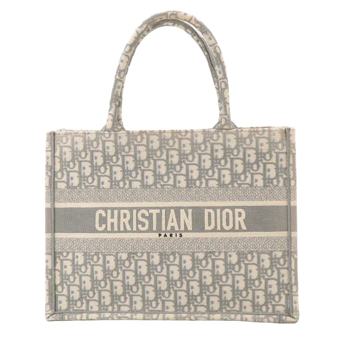Dior Oblique Book Tote Canvas Gray