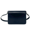 Gucci Vintage Sherry Line Horsebit Leather Shoulder Bag Navy — view 3
