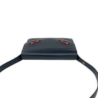 Gucci Vintage Sherry Line Horsebit Leather Shoulder Bag Navy — view 4