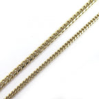 Chanel CC Logo Metal Strass Double Heart Chain Brooch Gold — view 8