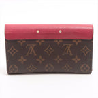Louis Vuitton Monogram Portefeuille-pallas Long Wallet Red Brown — view 8