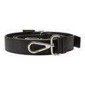 Prada Logo Black Saffiano Leather Belt