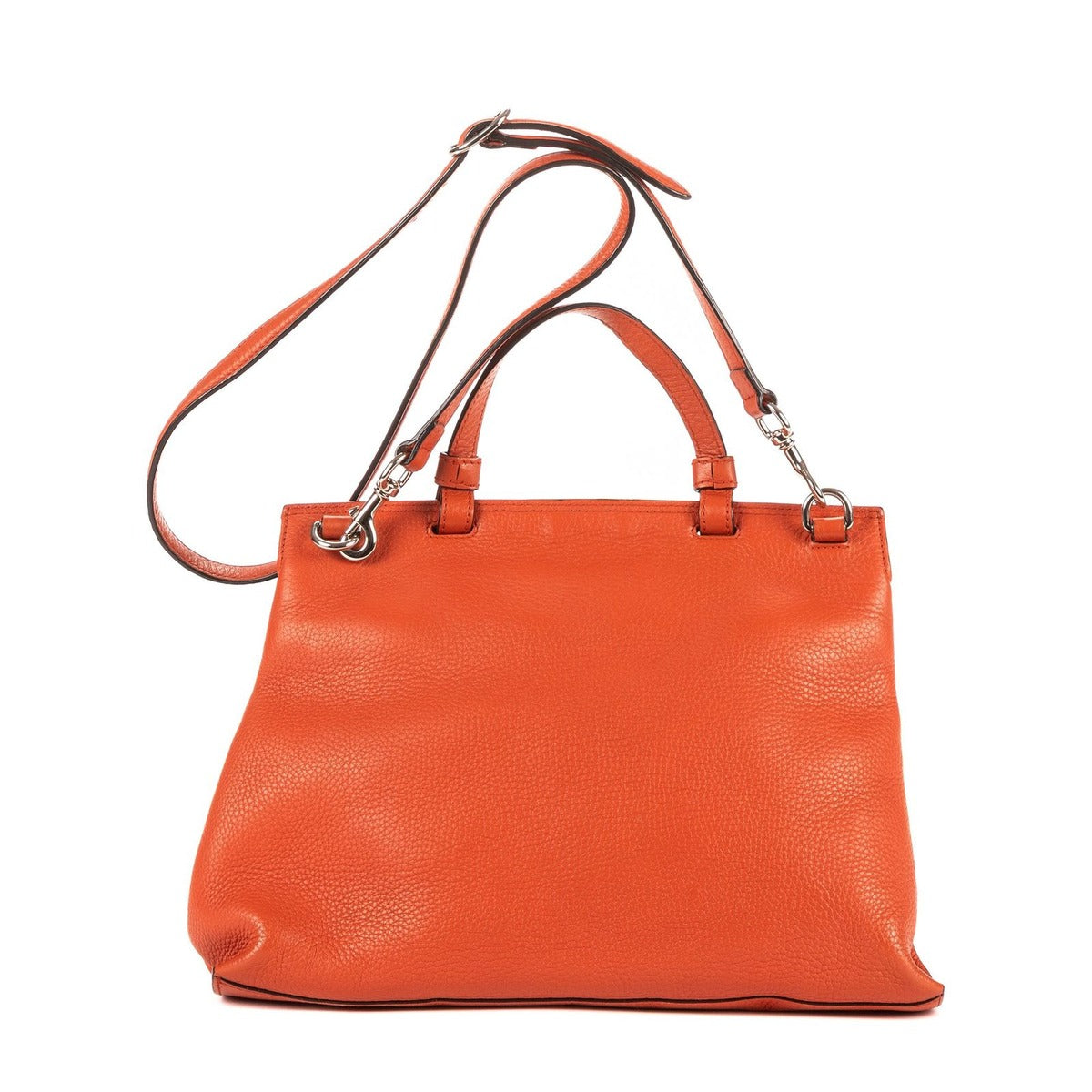 Gucci Large Daily Top Handle Orange Grain Leather — view 5