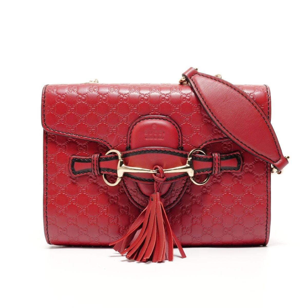 Gucci Shoulder Bag Micro GG Guccissima Chain Emily