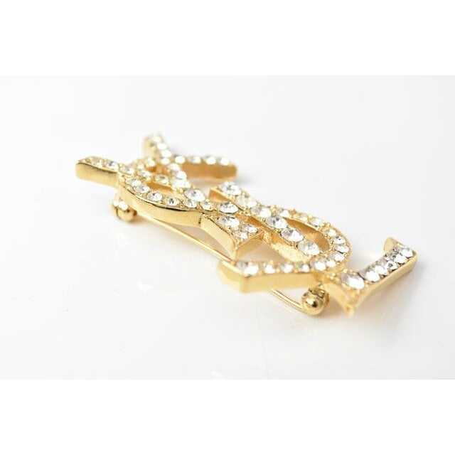 Saint Laurent Pin Brooch Badge Monogram YSL Logo — view 2