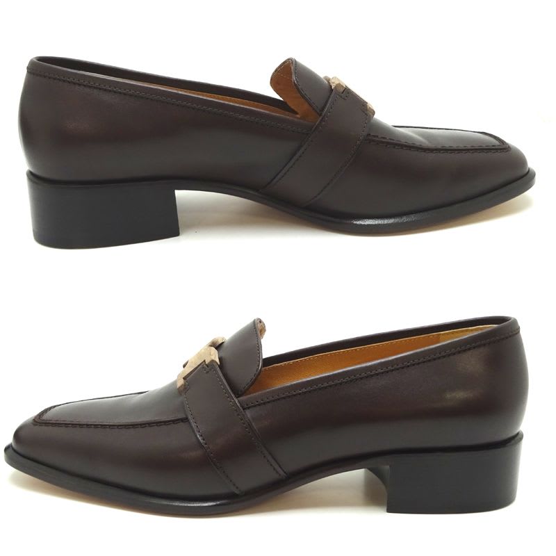 Hermes Mocha Size 24.5 Loafers — view 7