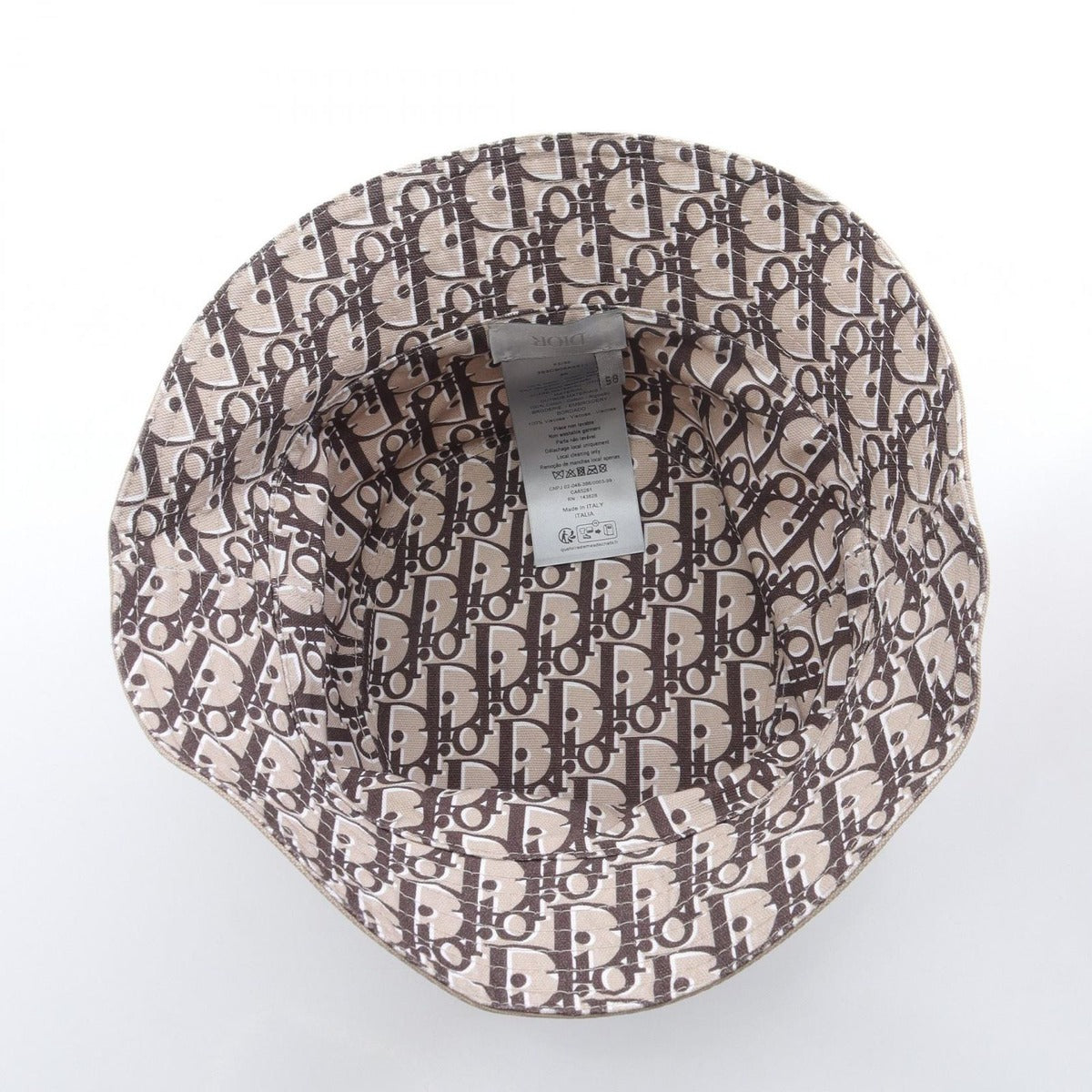 Dior Hat Beige Reversible Brown — view 3
