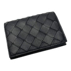 Bottega Veneta Calf Black Card Case Business Holder