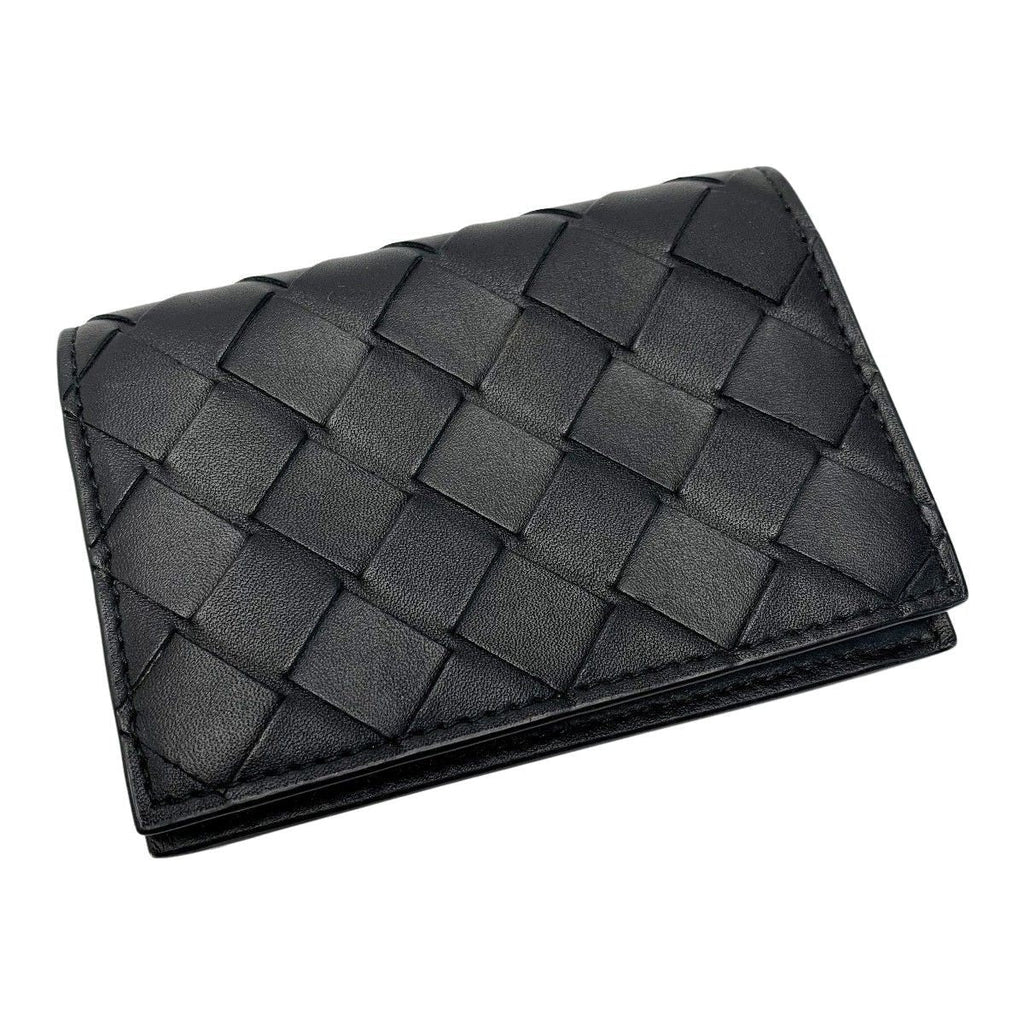 Bottega Veneta Calf Black Card Case Business Holder — view 2