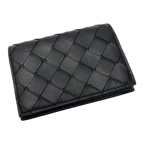 Bottega Veneta Calf Black Card Case Business Holder — view 2