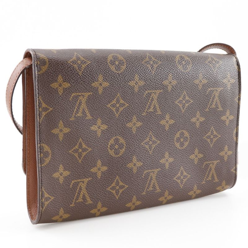 Louis Vuitton Bordeaux 24 Vintage 2-Way Clutch Monogram Canvas Brown — view 3