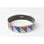 Hermes Bangle Bracelet Emile MM Blue Green Multi — view 3