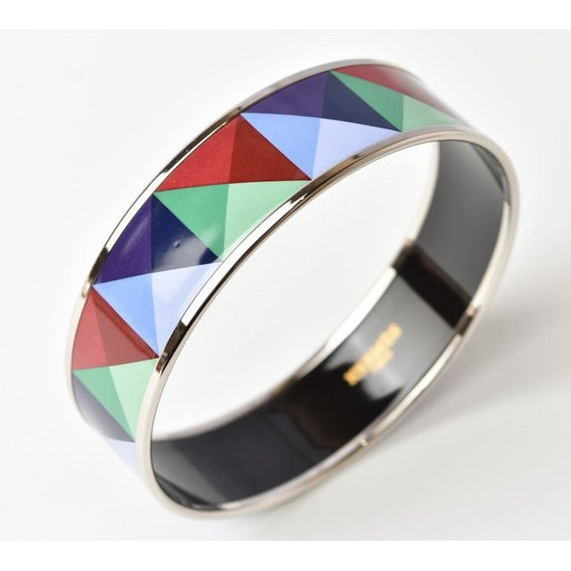 Hermes Bangle Bracelet Emile MM Blue Green Multi