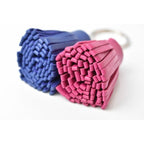 Hermes Key Ring Holder Carmen Urdos Tassel Charm Blue Fuchsia — view 2