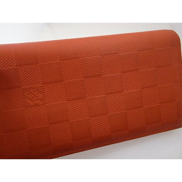 Louis Vuitton Damier Infini Portefeuille Brazza Orange Paw Nbroker — view 3