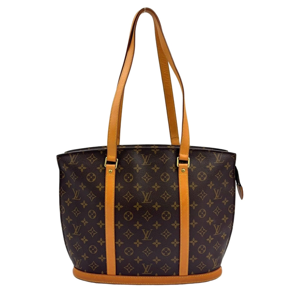 Louis Vuitton Babylon Monogram Leather Brown Light Tote Gold