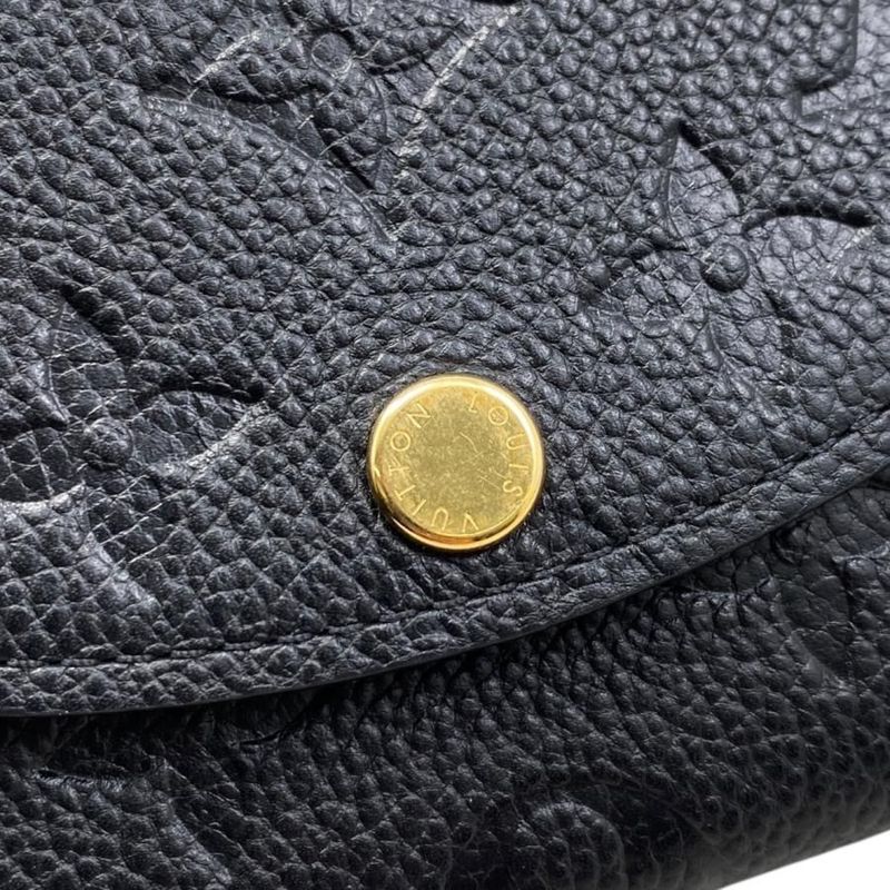 Louis Vuitton Coin Case Porte Monnaie Rosalie Monogram Empreinte Noir — view 5
