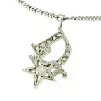Christian Dior Rhinestone Logo Star Bracelet Silver — view 3