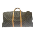 Louis Vuitton Monogram Keepall 60 Boston Bag Brown