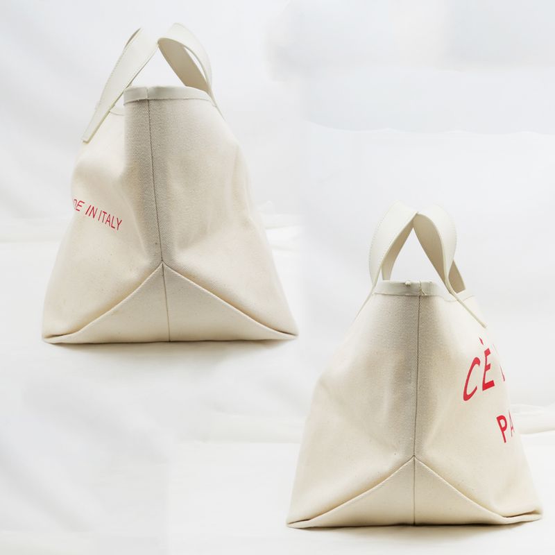 Celine Made Into Bag Small Hand White Red B3 D.27 N12 — view 4