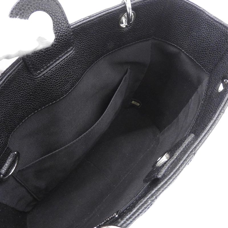 Chanel Caviar Pst Chain Tote Bag — view 7