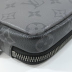 Louis Vuitton Monogram Eclipse Reverse Double Phone Pouch Mini Bag Gris Black — view 3