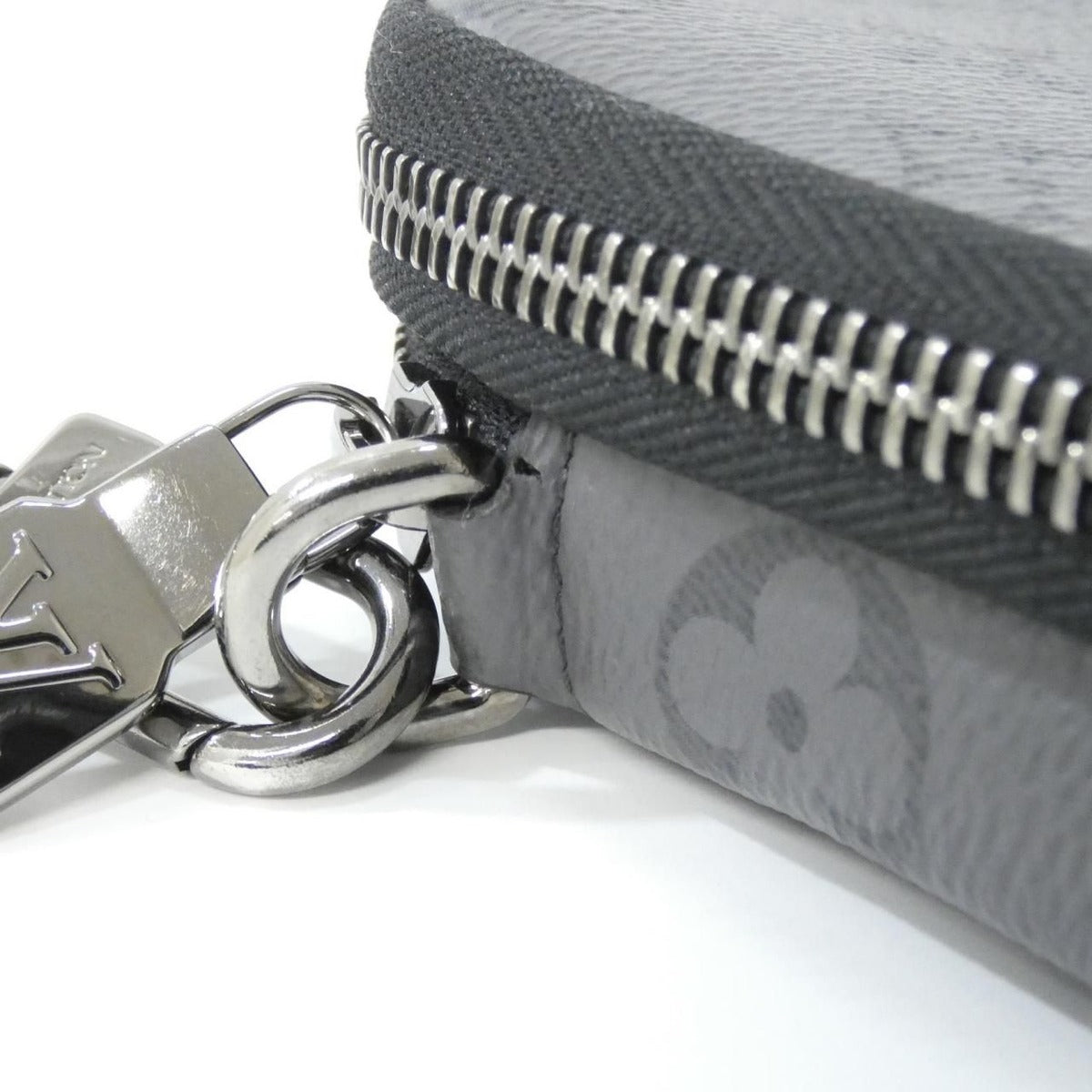 Louis Vuitton Monogram Eclipse Reverse Double Phone Pouch Mini Bag Gris Black — view 5
