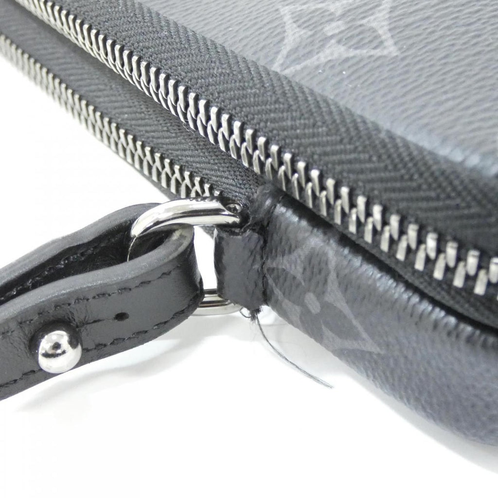 Louis Vuitton Monogram Eclipse Reverse Double Phone Pouch Mini Bag Gris Black — view 6