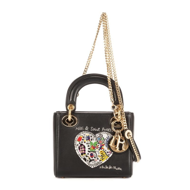 Dior Niki De Saint Phalle Lady Black Heart Shape Sequin