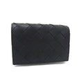 Bottega Veneta Intrecciato Leather Card Case Holder Business Black