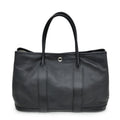 Hermes Garden Party T PM 30 Black Epson Leather Hand Tote Bag