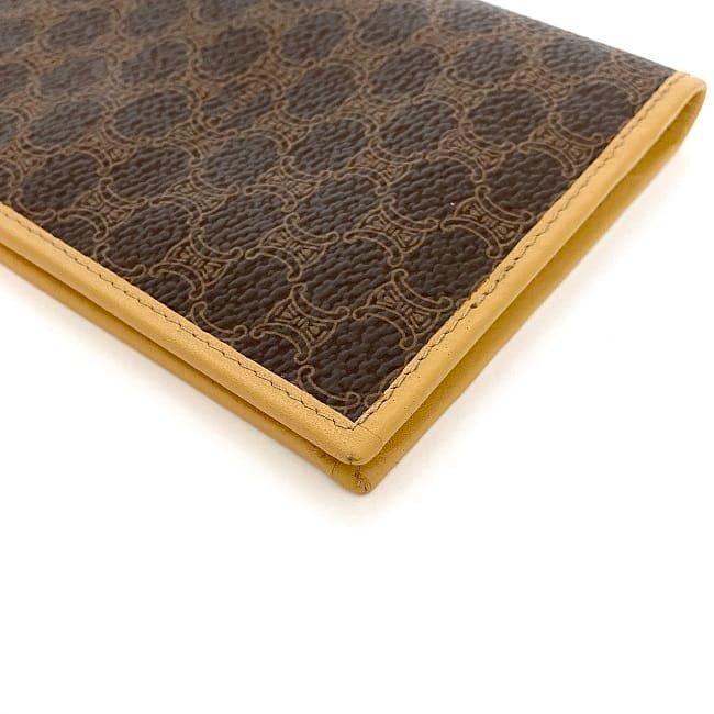 Celine Bifold Long Wallet Brown Beige Macadam — view 6