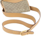 Gucci Vintage GG Canvas 001 0 Leather Shoulder Bag Crossbody Brown — view 2
