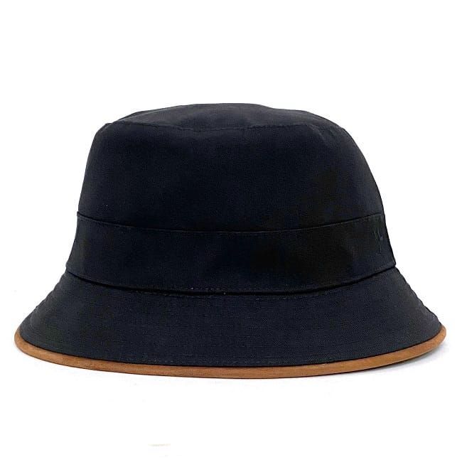 Hermes Bucket Hat Black Brown Buckeye Size 57 — view 2