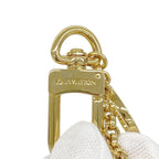 Louis Vuitton Key Holder Charm Fleur Deux Monogram Gold Ivory Pink — view 2
