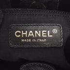 Chanel Tote Quilted Petite Shopping PST Black Leather Chainto — view 4