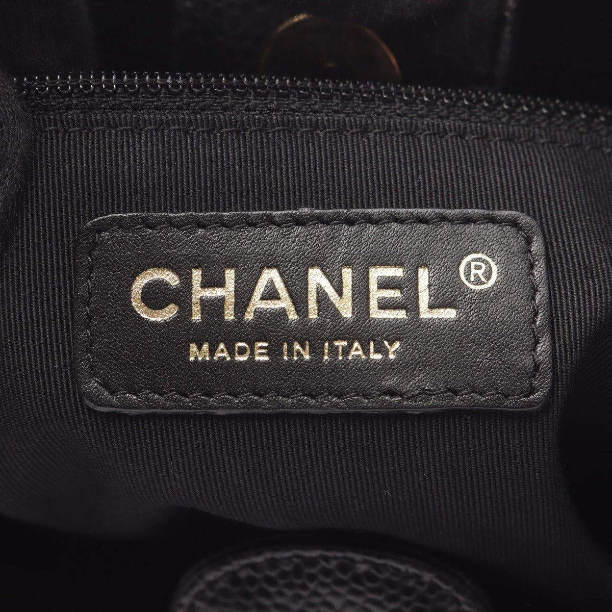 Chanel Tote Quilted Petite Shopping PST Black Leather Chainto — view 4
