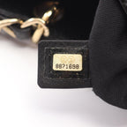 Chanel Tote Quilted Petite Shopping PST Black Leather Chainto — view 5