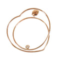 Hermes Vertige Coeur Earrings Pink Gold 18k Diamond