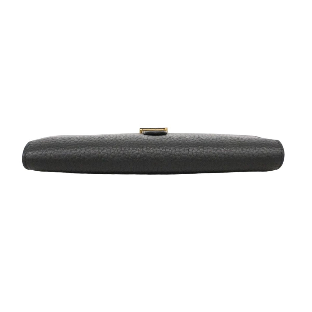 Louis Vuitton Wallet Capucines Taurillon LV Vertical Noir — view 2